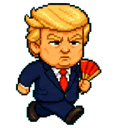 Dapper Grandpa running-right GIF