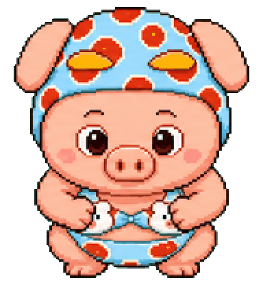 Piggy Pop jumping GIF