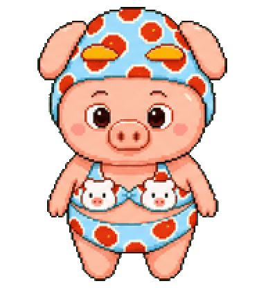 Piggy Pop waiting GIF