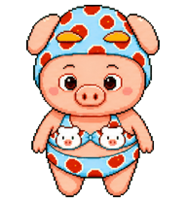Piggy Pop waving GIF